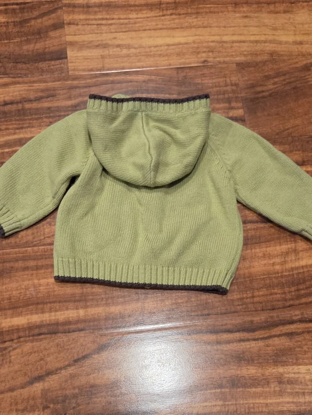 Gymboree EUC 6-12 Months Green Hooded Dino Sweater and Brown Corduroy Pants